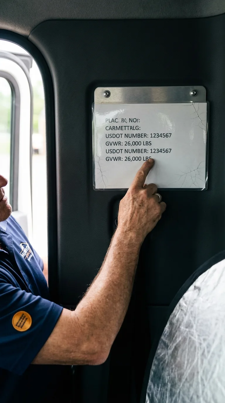 USDOT licensing placard verification in Ripley